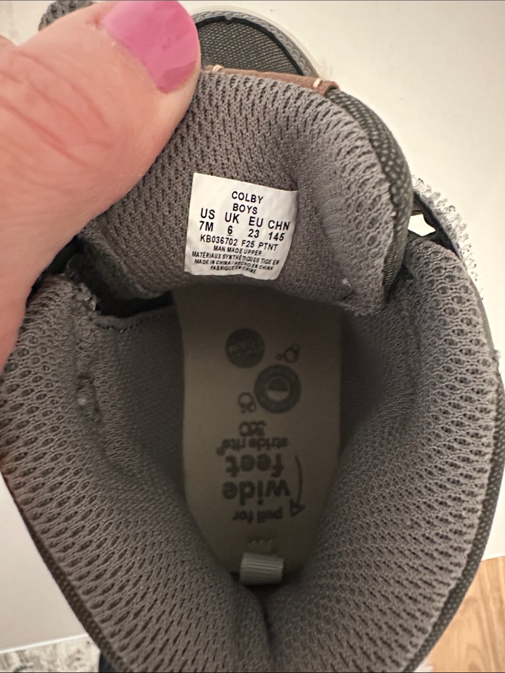 Stride Rite Colby 360 Gray High-Top Sneakers Boots Toddler Boys 7 - Picture 7 of 7